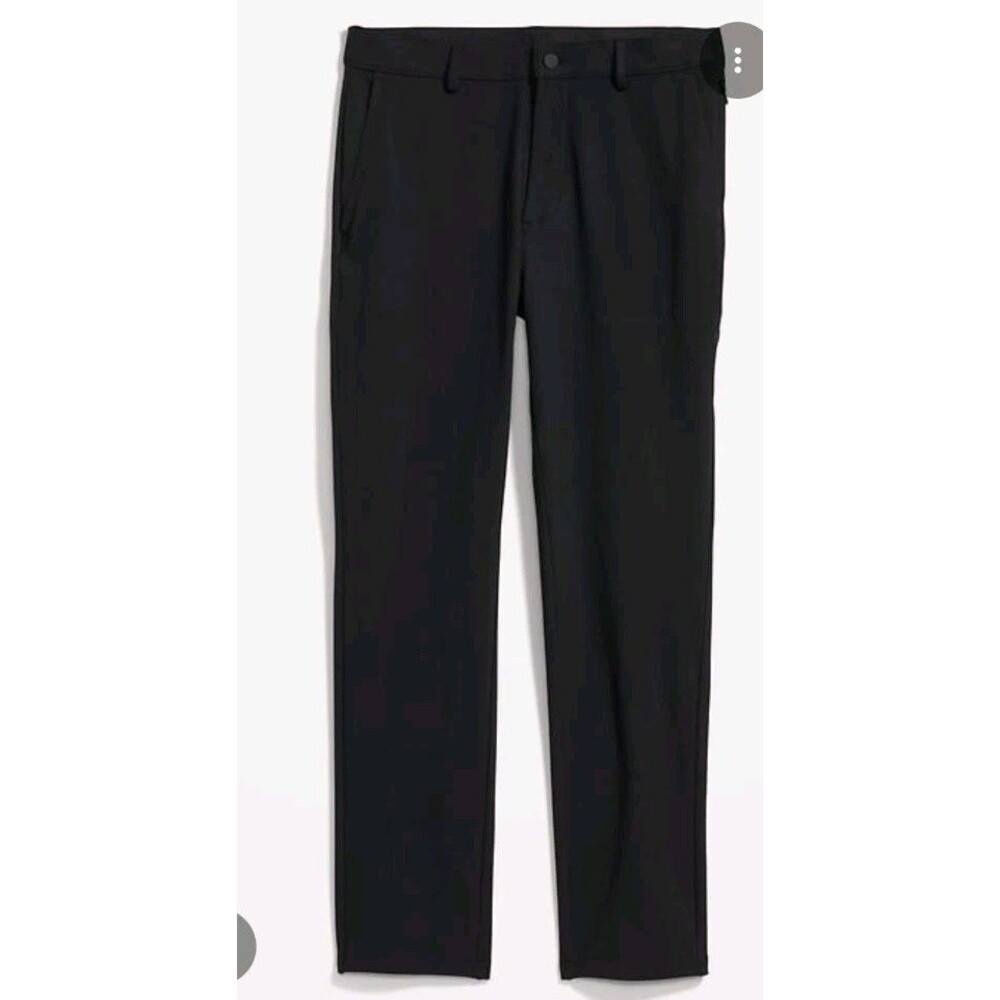 NWT Men's Old Navy Slim PowerSoft Go Dry Chino Pants Size 50x32? Black